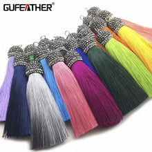 Load image into Gallery viewer, GUFEATHER L78/9CM/silk tassels/jewelry accessories/Drilling cap/diy jewelry/accessories making /Hand made/embellishments