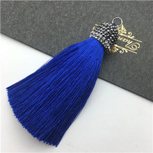 Load image into Gallery viewer, GUFEATHER L78/9CM/silk tassels/jewelry accessories/Drilling cap/diy jewelry/accessories making /Hand made/embellishments