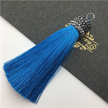 Load image into Gallery viewer, GUFEATHER L78/9CM/silk tassels/jewelry accessories/Drilling cap/diy jewelry/accessories making /Hand made/embellishments