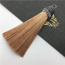 Load image into Gallery viewer, GUFEATHER L78/9CM/silk tassels/jewelry accessories/Drilling cap/diy jewelry/accessories making /Hand made/embellishments