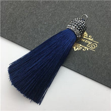 Load image into Gallery viewer, GUFEATHER L78/9CM/silk tassels/jewelry accessories/Drilling cap/diy jewelry/accessories making /Hand made/embellishments